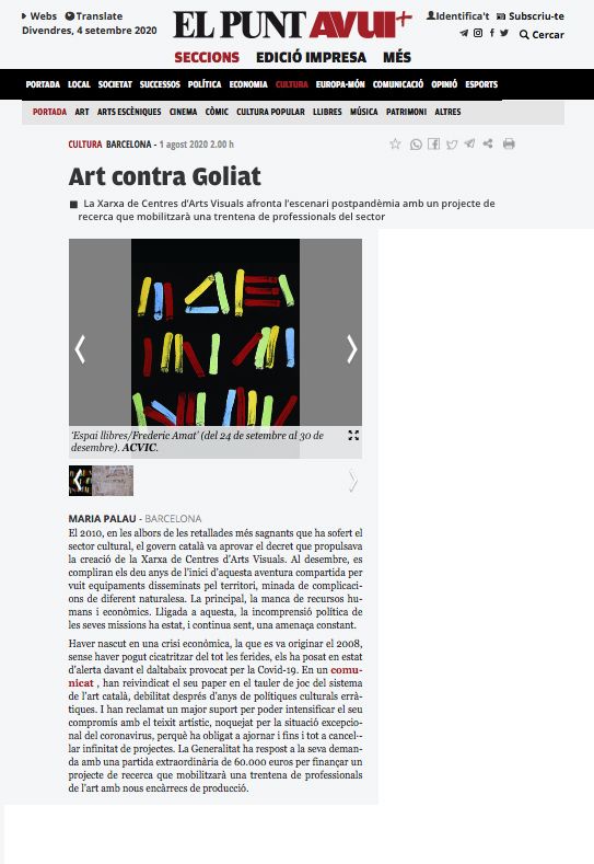 01.08.2020 el punt avui